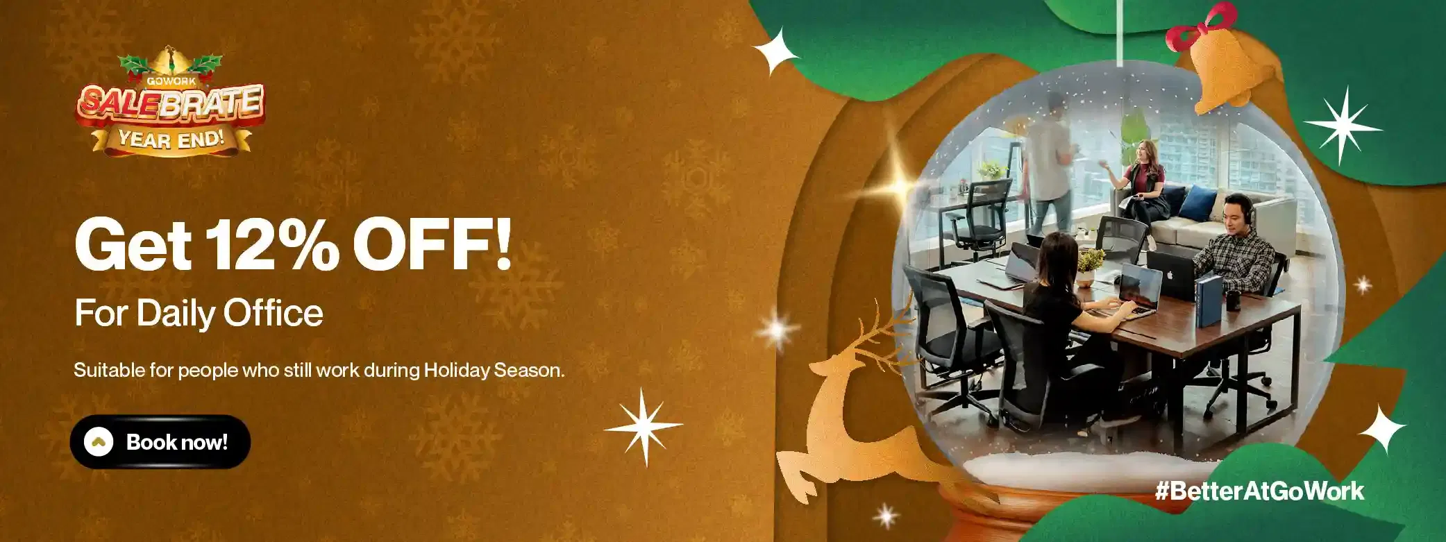 Working Through the Holidays? 12% OFF Daily Office Awaits