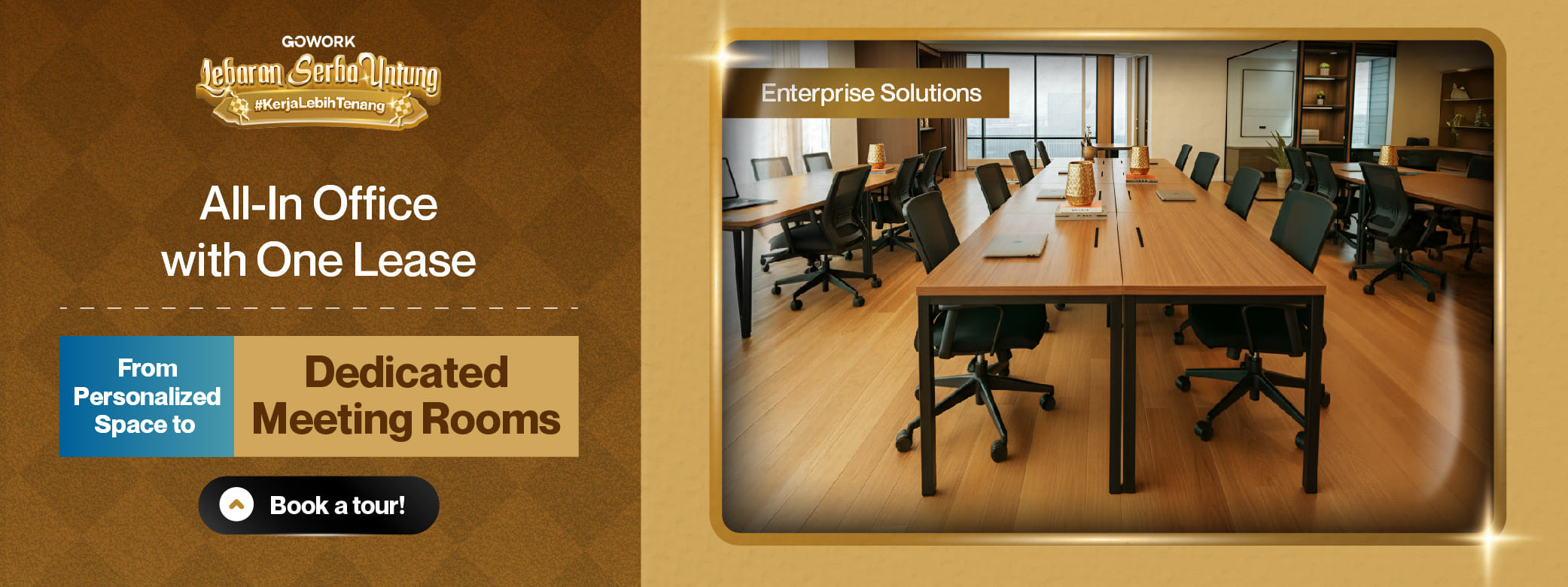 Big Office With Personalized Space and Dedicated Meeting Rooms in One Lease