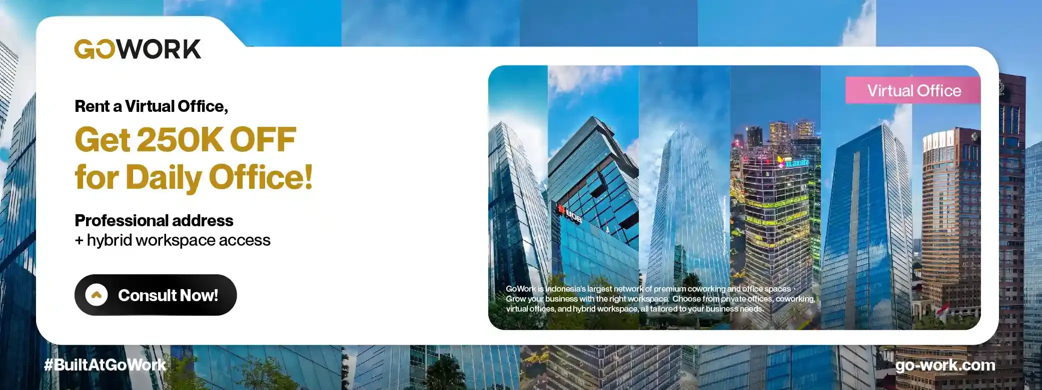 Get 250K Daily Office Voucher with Your Virtual Office Rental!